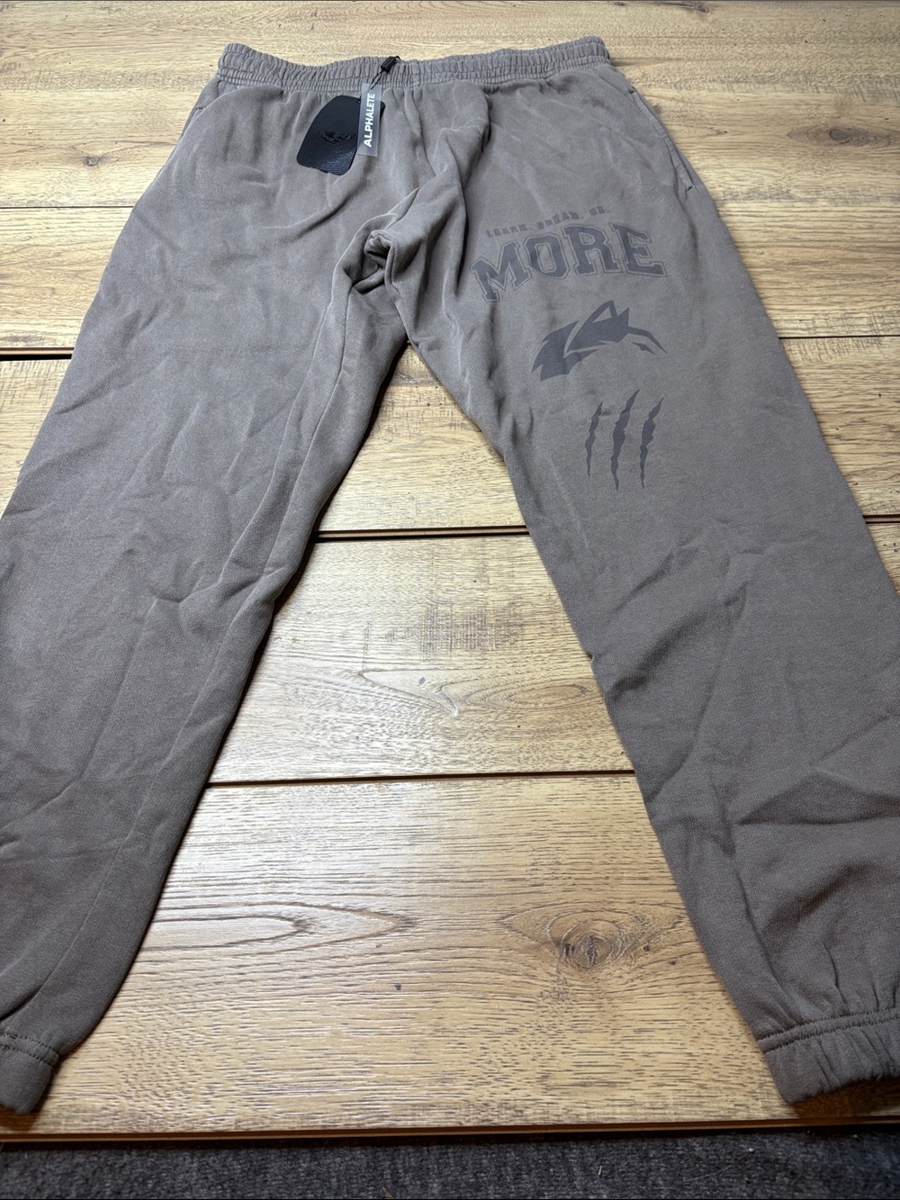 Alphalete Men's Brown Graphic Joggers Size 2XL NWT
